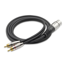 Professional Equalizer Effector Device Dual RCA Male to XLR Cable Microphone COAXIAL POLYBAG